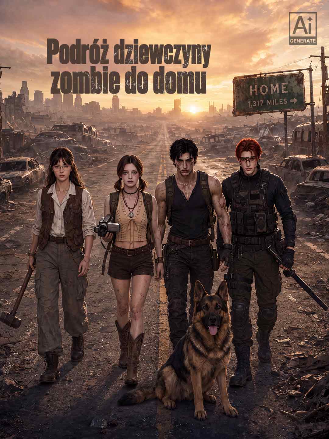 PODRÓŻ DZIEWCZYNY ZOMBIE DO DOMU